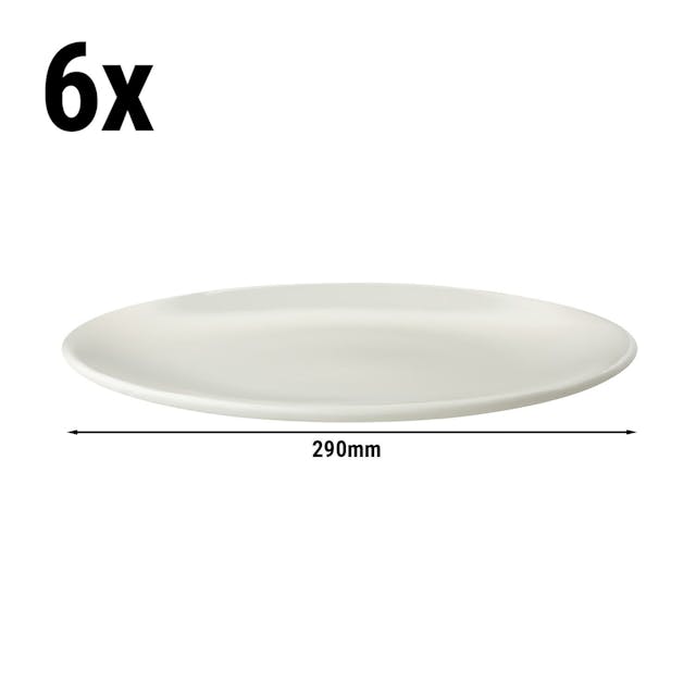 (6 Kusů) LUX - Coupe talíř mělký Maastricht - Ø 290mm - slonovina