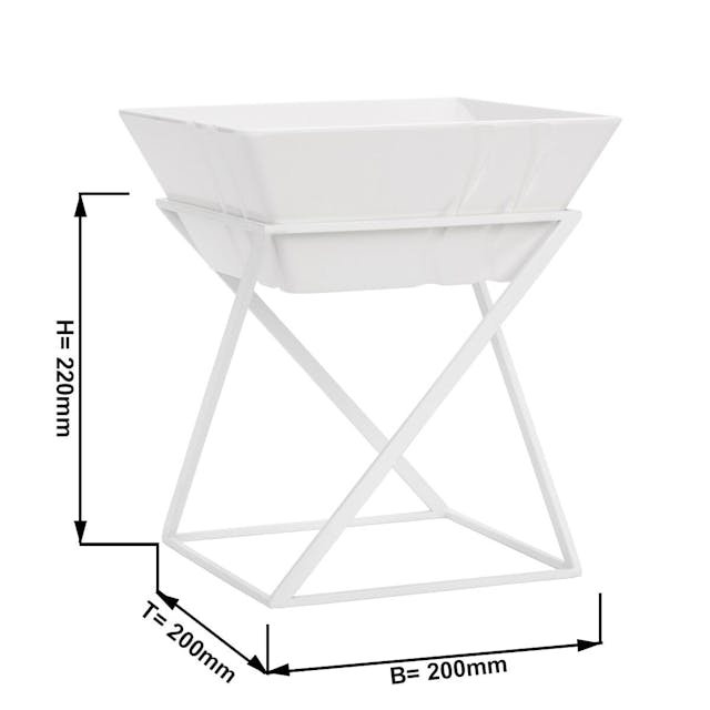 Etagerie / buffet stand - incl. 1 melamine bowl - angular