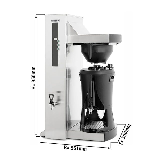 Filtrační kávovar s výdejníkem horké vody - 5L