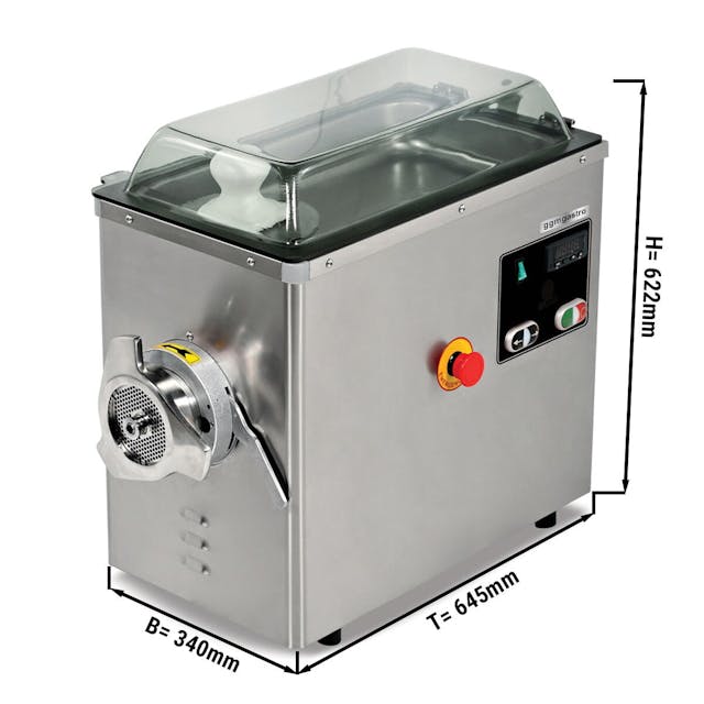 Electric mincer - 600kg/h - 2.2 kW - 1400rpm - with cooling