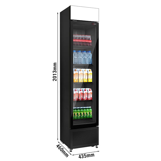 Beverage refrigerator - 145 litres - frameless design - with advertising display