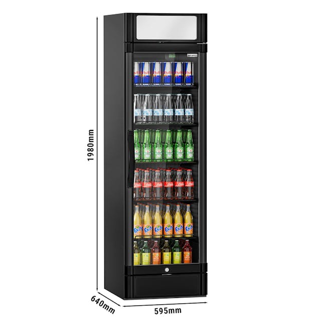 Beverage refrigerator - 347 litres - with advertising display