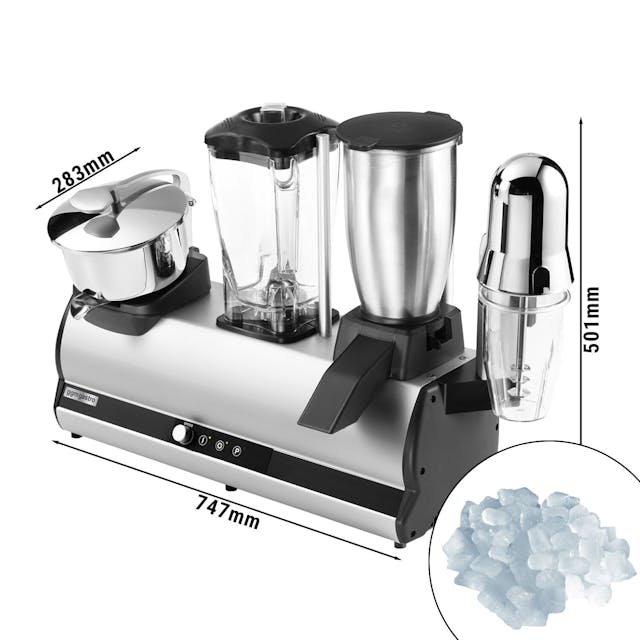 Combination bar appliance - blender, ice crusher, milk shaker & citrus press