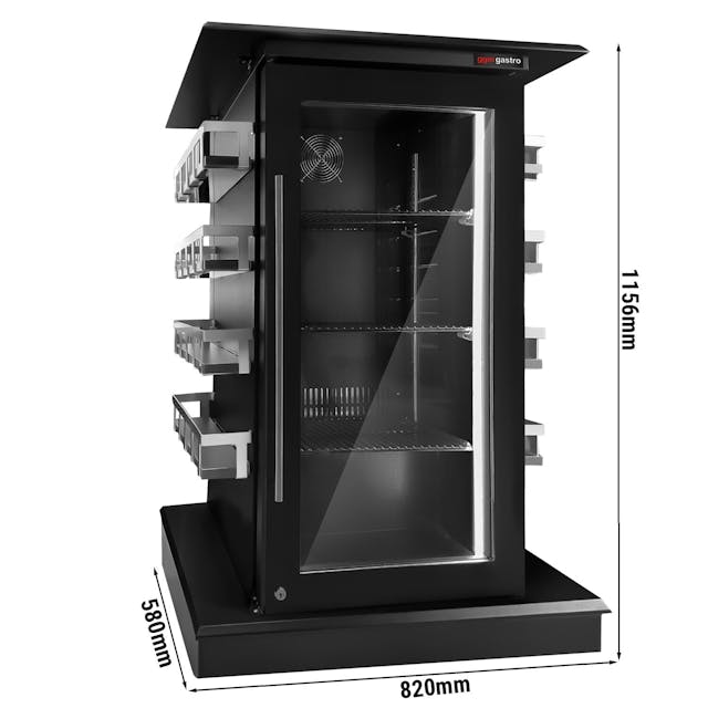 Konferenční lednice - 85L - s 1 skleněnými dveřmi