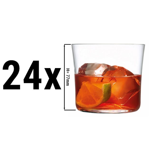 (24 Kusů) NUDE - Lowball / sklenice na Whiskey - 295 cc 