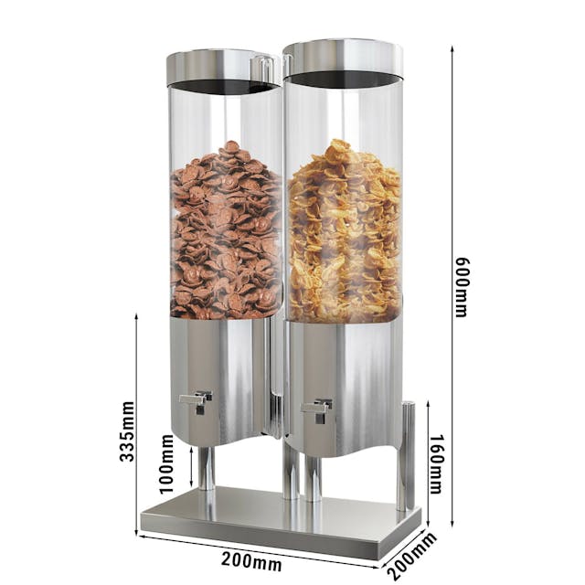 Cereal dispenser double - Ø 120 mm	