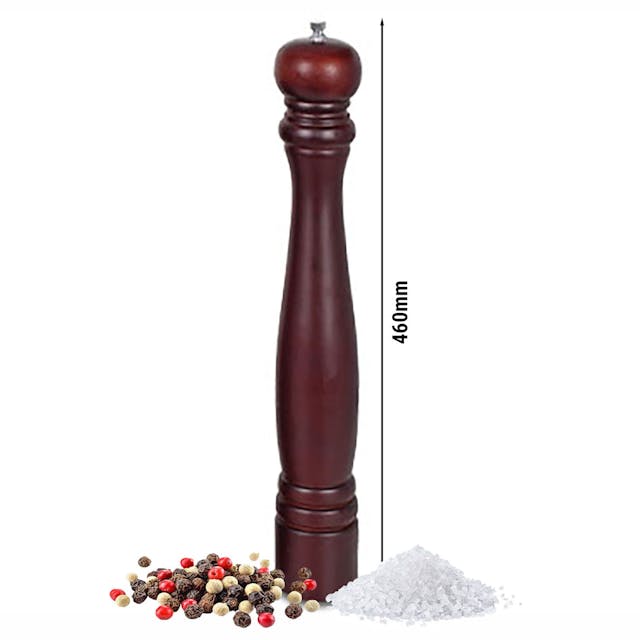 Dřevěný mlýnek na pepř - výška: 46 cm