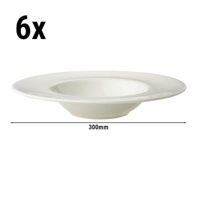 (6 Kusů) LUX - Těstovinový talíř Maastricht - Ø 300mm - slonovina