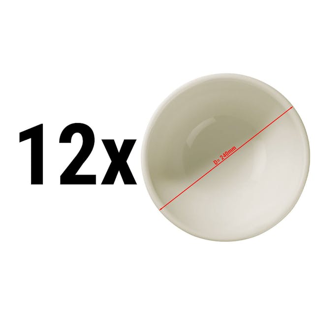 (12 Kusů) TEOS - Miska/ Polévkový talíř - Ø 24 cm 