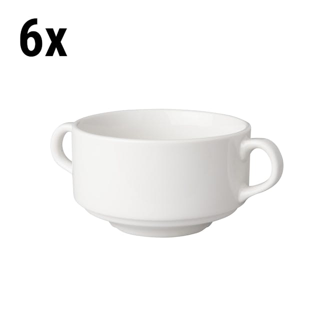 (6 pieces) BUDGETLINE  Soup cup Mammoet - 30 cl - White