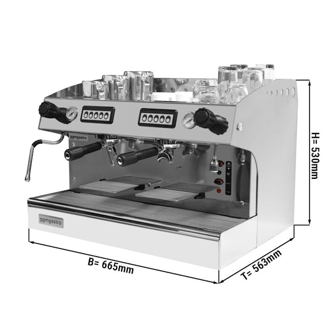 Portafilter/ kávovar na espresso - 2 páky