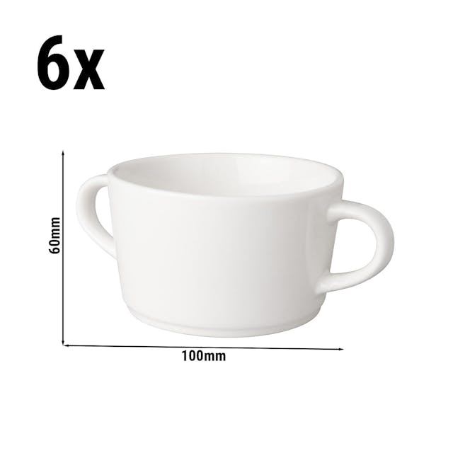(6 piece) BUDGETLINE - Soup cup Mammoet Neo - 30 cl - White