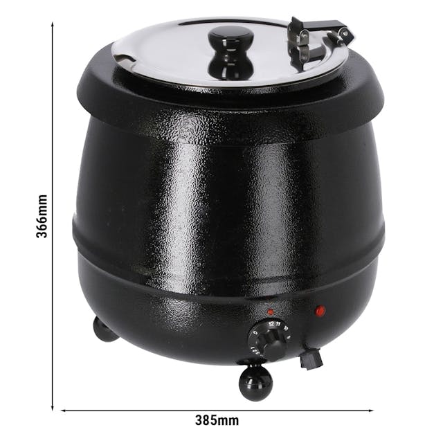 Ohřívač polévek - 9L - černý