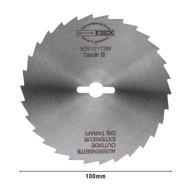 F. DICK® | Řezný nůž - Ø100 mm - vroubkovaný - pro TANDIR II - 100 mm