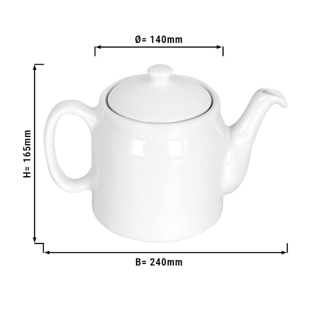 Porcelain Teapot - 1.2 litres	