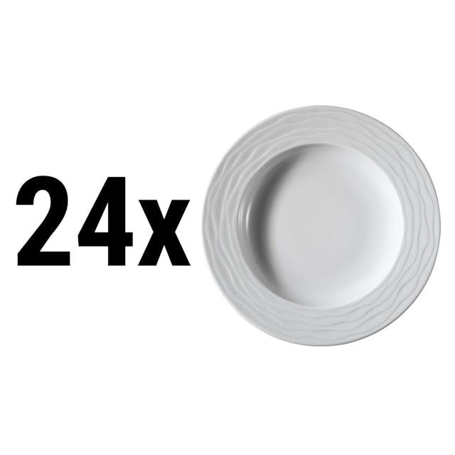(24 Kusů) SEA WAVE - Hluboký talíř - Ø 23 cm
