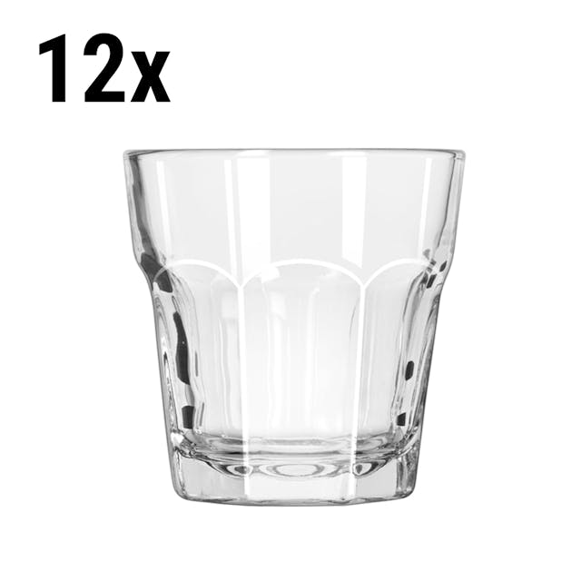 (12 Kusů) Univerzální sklenice na pití - PRAGUE - 207 ml - transparentní