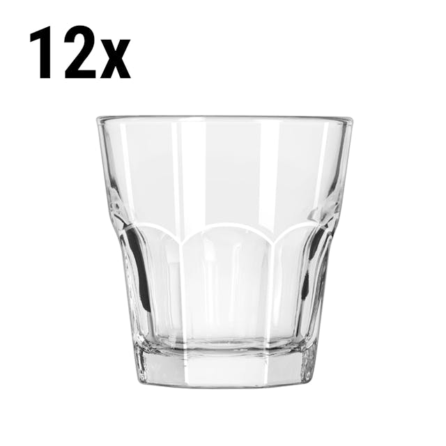 (12 Kusů) Univerzální sklenice na pití - PRAGUE - 266 ml - transparentní