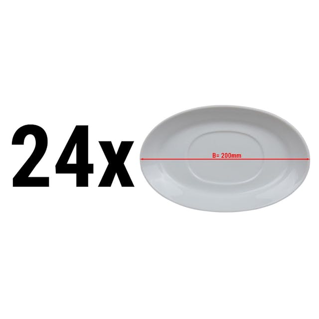(24 pieces) MIX & MATCH - Saucer for sauce boat - Ø 20 cm	