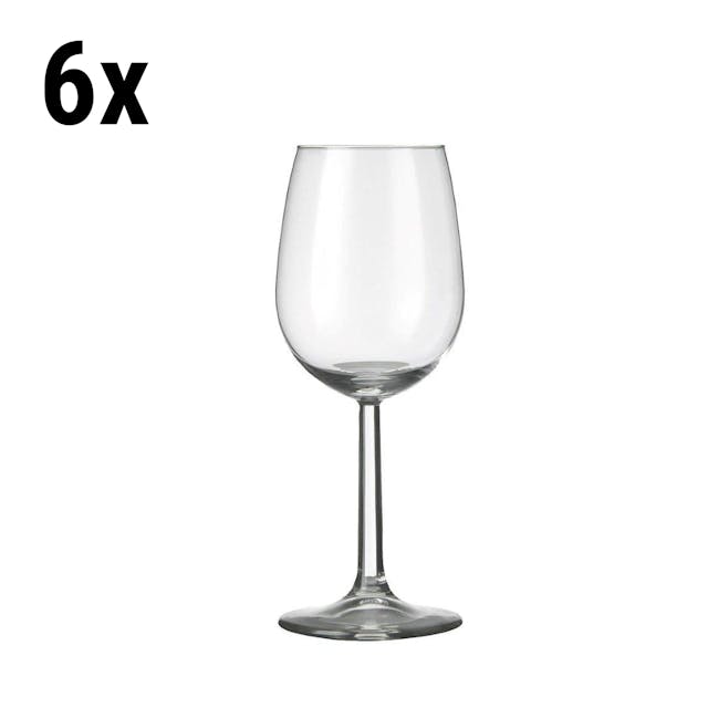 (6 Kusů) Sklenice na víno - VENICE - 230 ml - transparentní