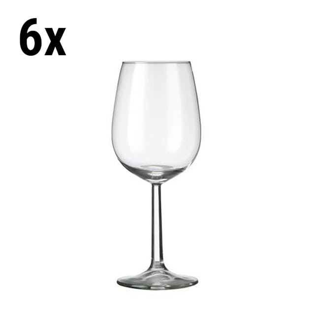 (6 Kusů) Sklenice na víno - VENICE - 350 ml - transparentní