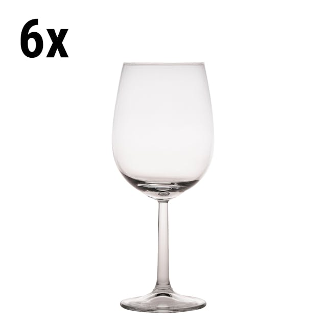 (6 Kusů) Sklenice na víno - VENICE - 450 ml - transparentní