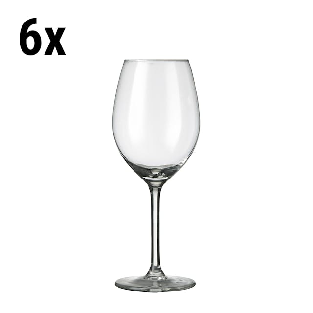 (6 Kusů) Sklenice na víno - VENICE - 250 ml - transparentní