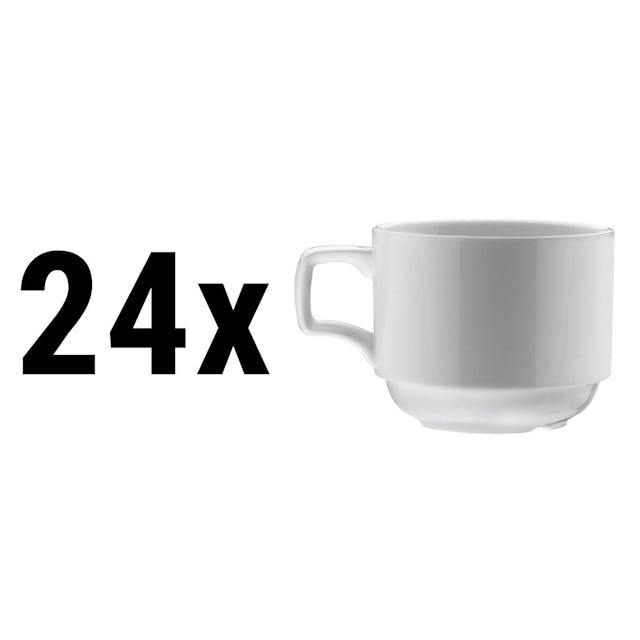 (24 Kusů) SEA WAVE - Šálek na kávu / čaj - 230 ml