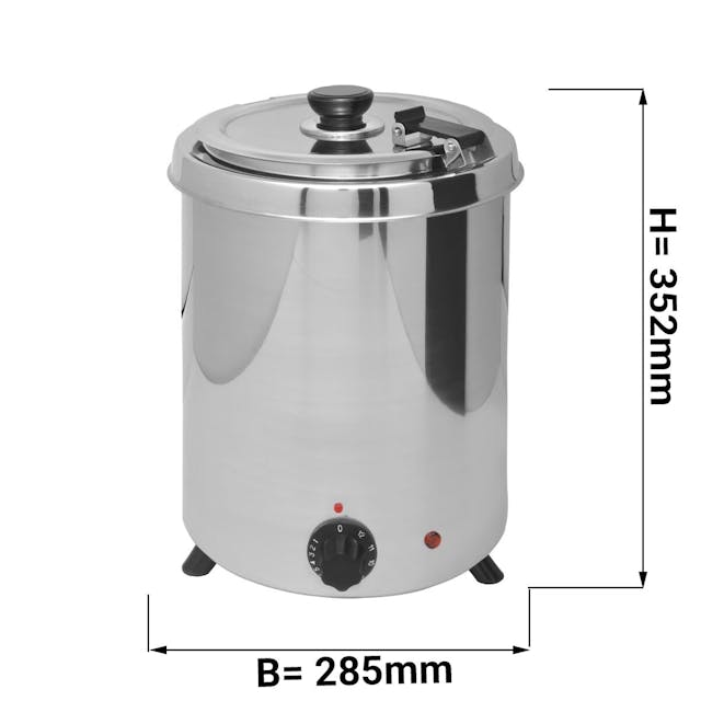 Ohřívač polévek - 5,7L - nerezová ocel