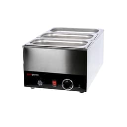 Elektro Bain-Marie - 1,2 kW - für GN 1/1 mit 150mm Höhe: - mit Ablasshahn