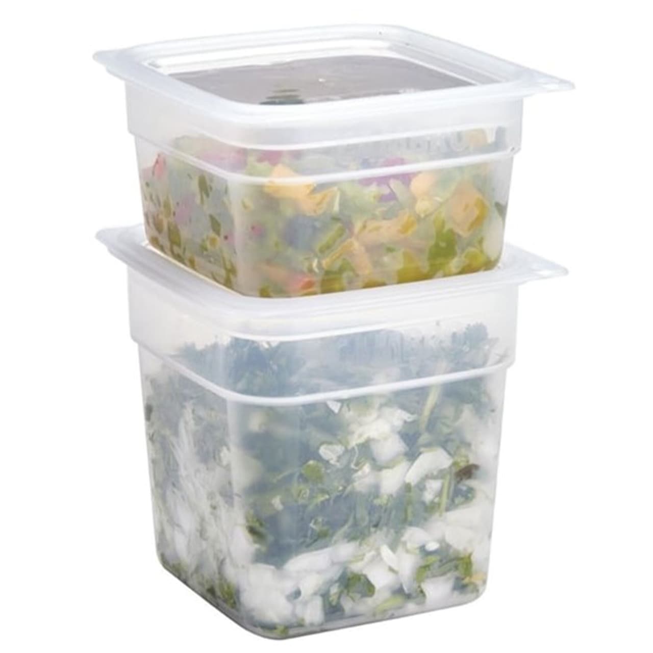 CAMBRO | CAMSQUARES® - Sada nádob FreshPro - 8 kusů - 2x 0,95 L a 2x 0,47 L - transparentní