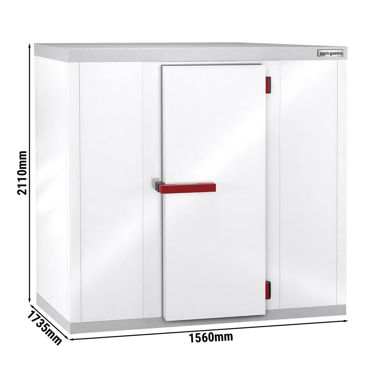 Chladicí box 1,56 x 1,73 m - výška: 2,1 m - 4,30 m³