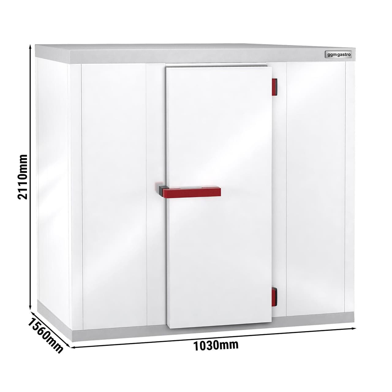 Chladicí box 1,03 x 1,56 m - výška: 2,1 m - 2,39 m³