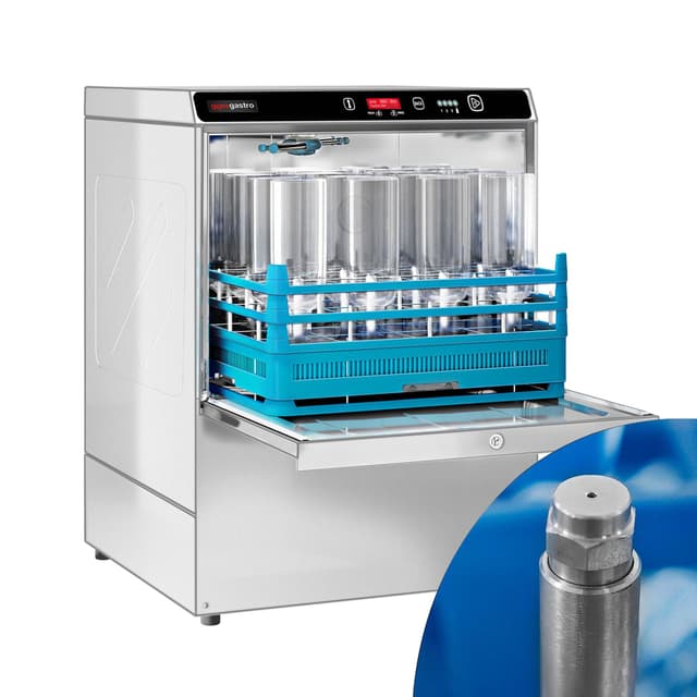 	Dishwasher & bottle washer - Digital - 7.45 kW - with detergent & rinse aid pump