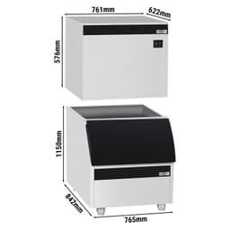 Ice cube maker - cubes - 230 kg/24 h - incl. storage bin