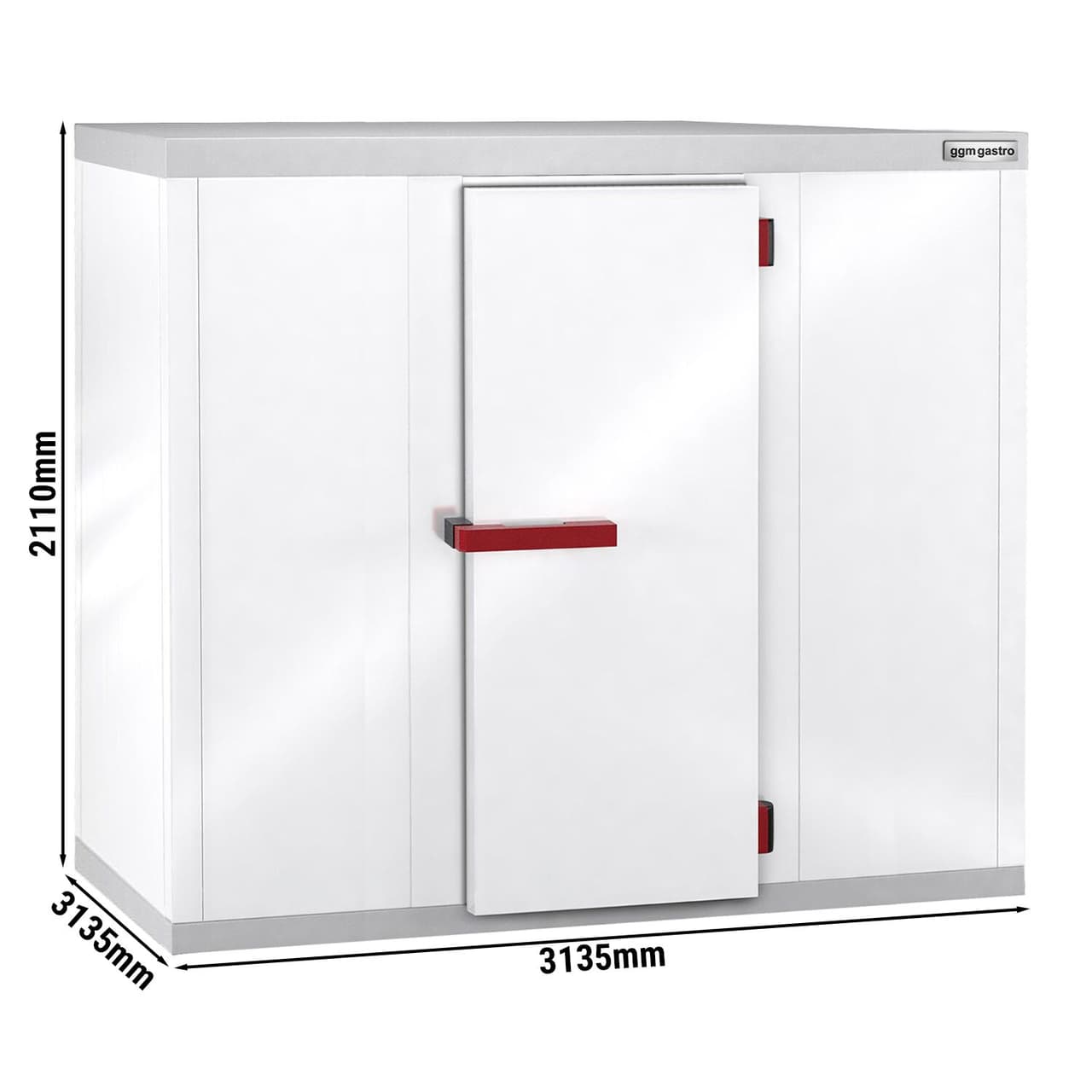 Chladicí box 3,13 x 3,13 m - výška: 2,1 m - 17,26 m³