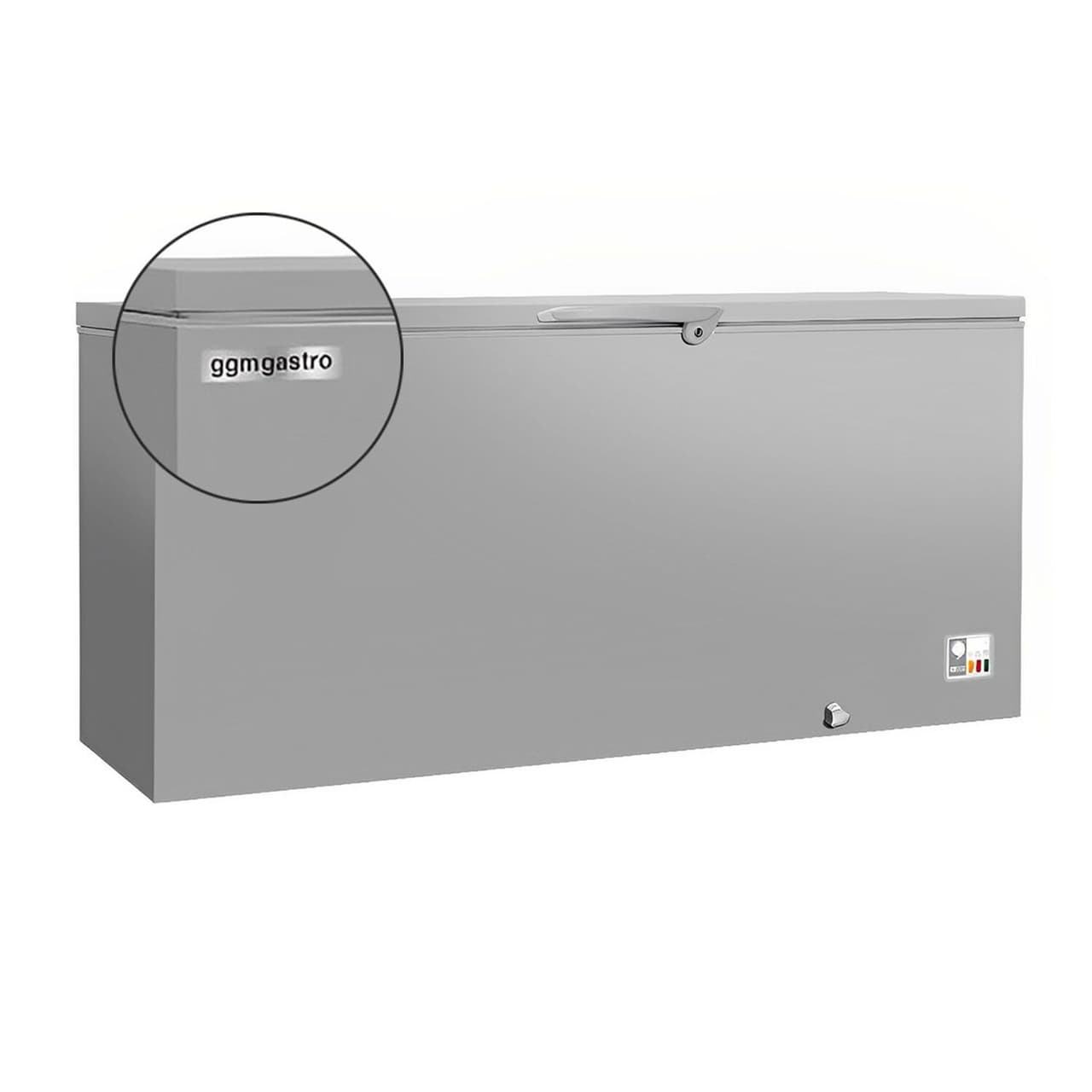 Deep freezer - 1800mm - 534 litres - stainless steel lid - incl. partition wall