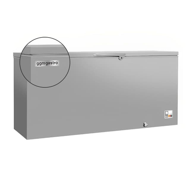 Deep freezer - 1800mm - 534 litres - stainless steel lid - incl. partition wall