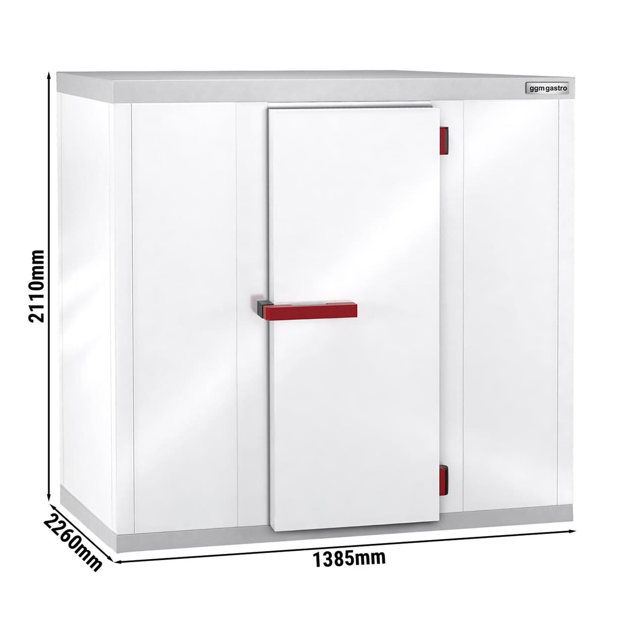 Chladicí box 1,38 x 2,26 m - výška: 2,1 m - 5,02 m³