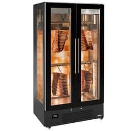 Dry Aging Fleischreifeschrank - 1,0 x 0,69 m - mit 2 Glastüren