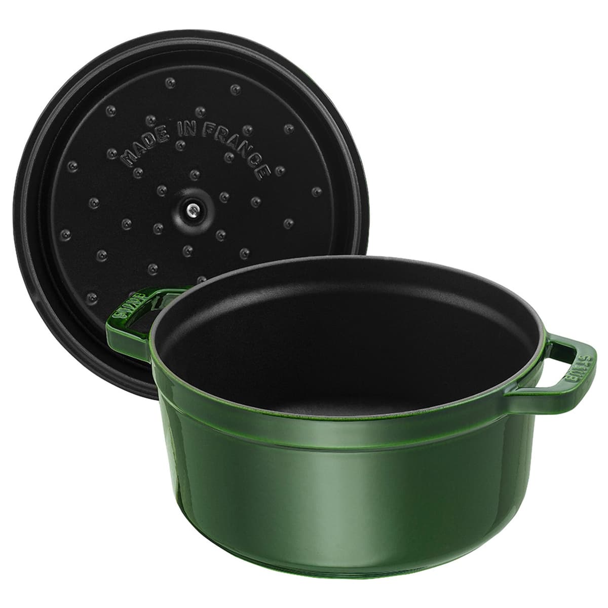 STAUB | LA COCOTTE - kokotka - Ø 260 mm - litina - bazalkově zelená