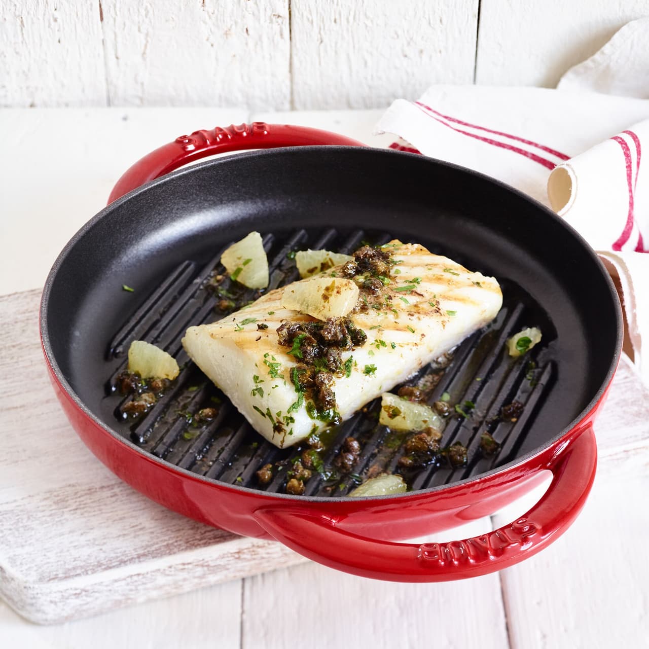 STAUB | GRILL PANS - Pure Gril - Ø 230mm - litina - třešňově červený