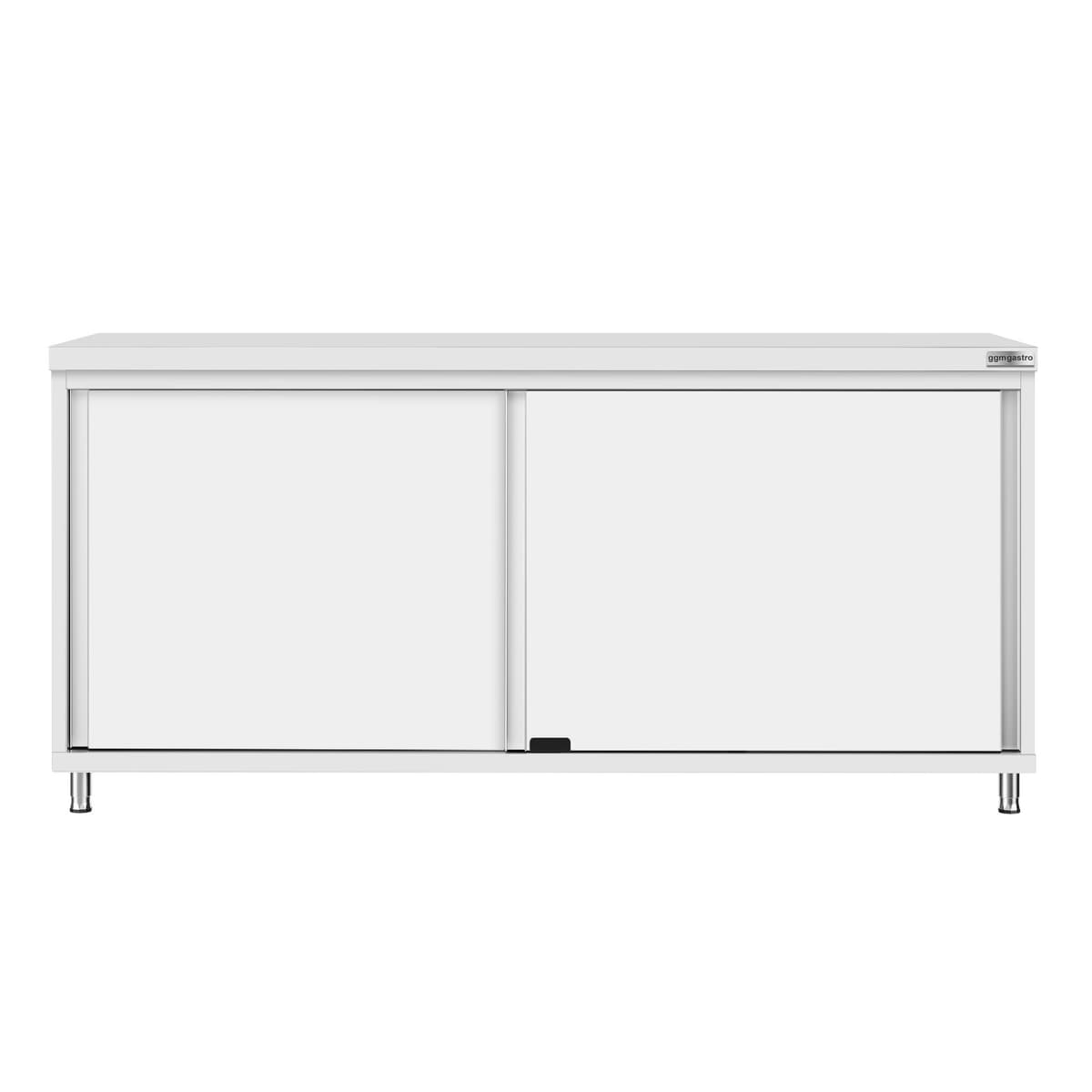 Stainless steel work cabinet ECO - 1800x700mm - with sliding door