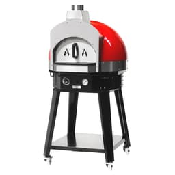 Gas pizza oven red - incl. base - height: 0.83 m	