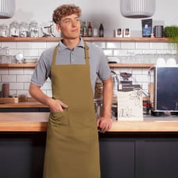 Karlowsky - Bib Apron with Pocket Basic - Camel