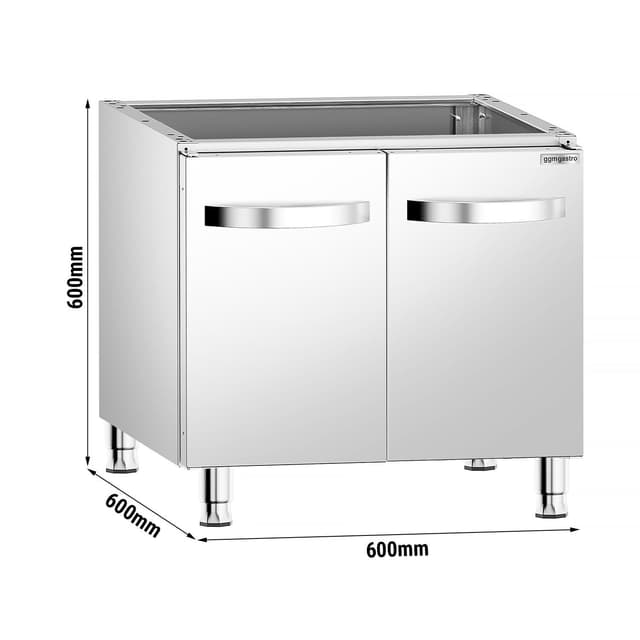 Base cabinet for gas cooker - with 2 doors