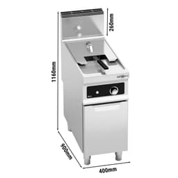 Gas Fritteuse - 18 Liter - 14 kW - Elektronische Steuerung