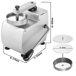 Manual hamburger machine - incl. pattie mold Ø 15 cm