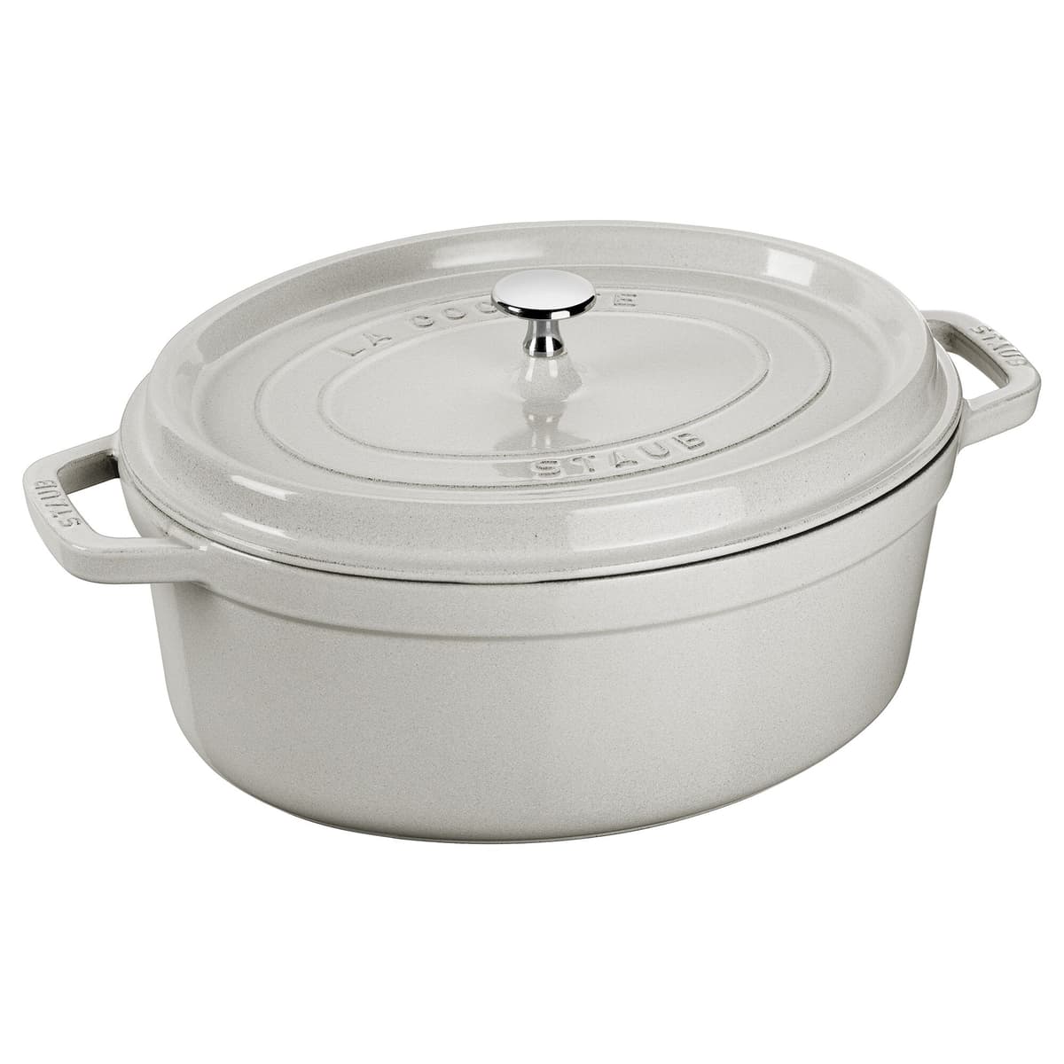 STAUB | LA COCOTTE - kokotka - oválná - 290 mm - litina - bílý lanýž