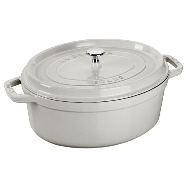 STAUB | LA COCOTTE - kokotka - oválná - 230 mm - litina - bílý lanýž